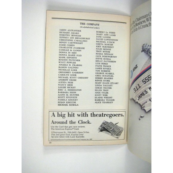 Jerome Robbins Broadway Playbill April 1989 Imperial Theatre Robert La Fosse - Picture 6 of 8